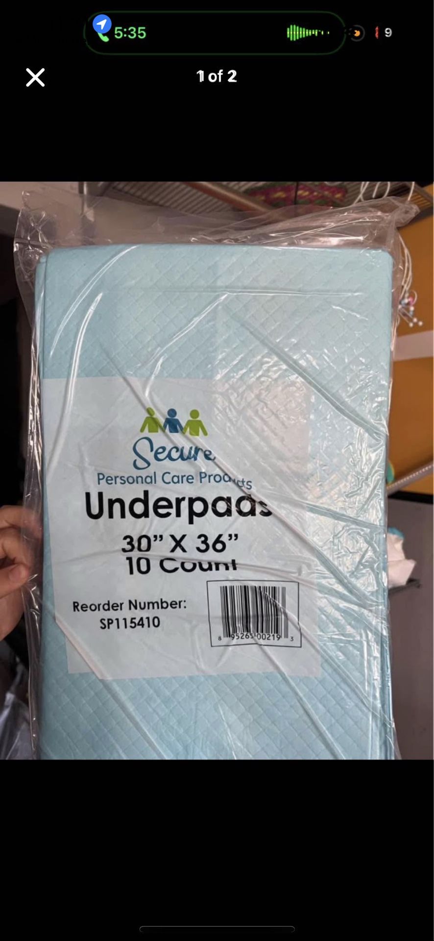 Dog Pads Or Under Pads 30”x36” 10 Count