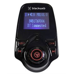 Black web Bluetooth FM Transmitter