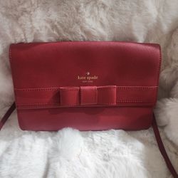 Kate Spade New York Red Saffiano Crossbody Bag