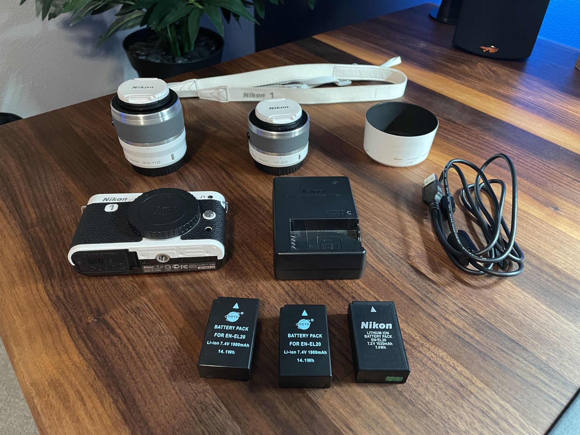Nikon J1 w/10-30mm Kit Lens + 30-100mm Zoom Lens