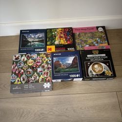 1000-Piece Puzzle Bundle – 7 Total