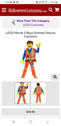 Emmett Lego Man Costume! Great condition!
