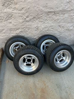Golf cart tires/rims 10”