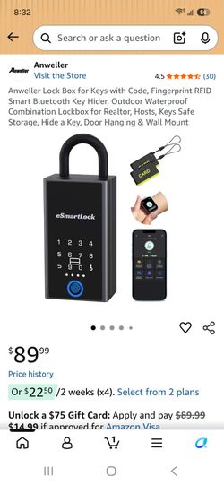 Smart lock box, brand new in box