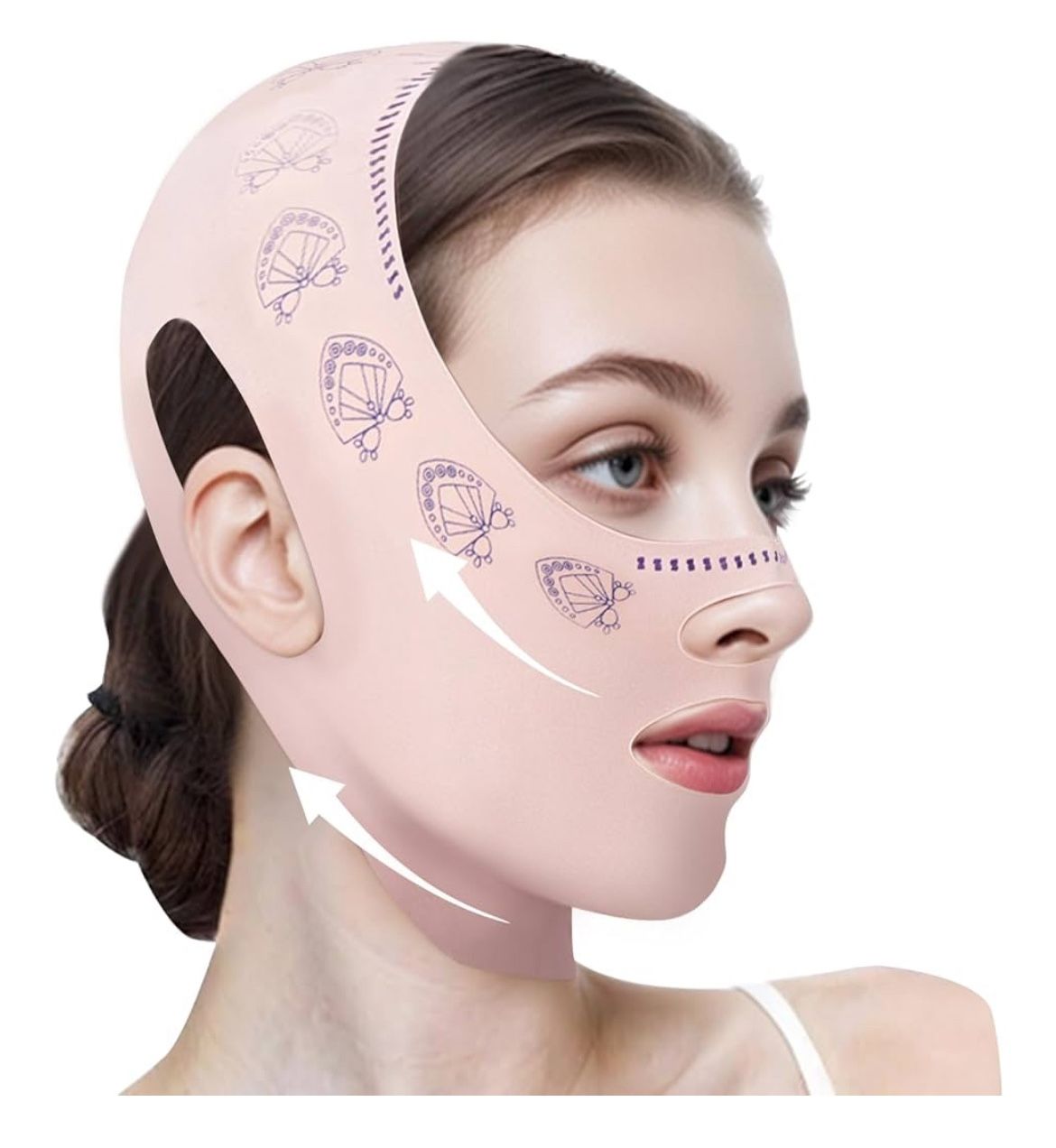 Brand: Ddszaa Chin Strap for Sleeping, Reusable Double Chin Reducer Eliminator for Women, V Line Lifting Mask Face Slimming Strap, Breathable Jawline