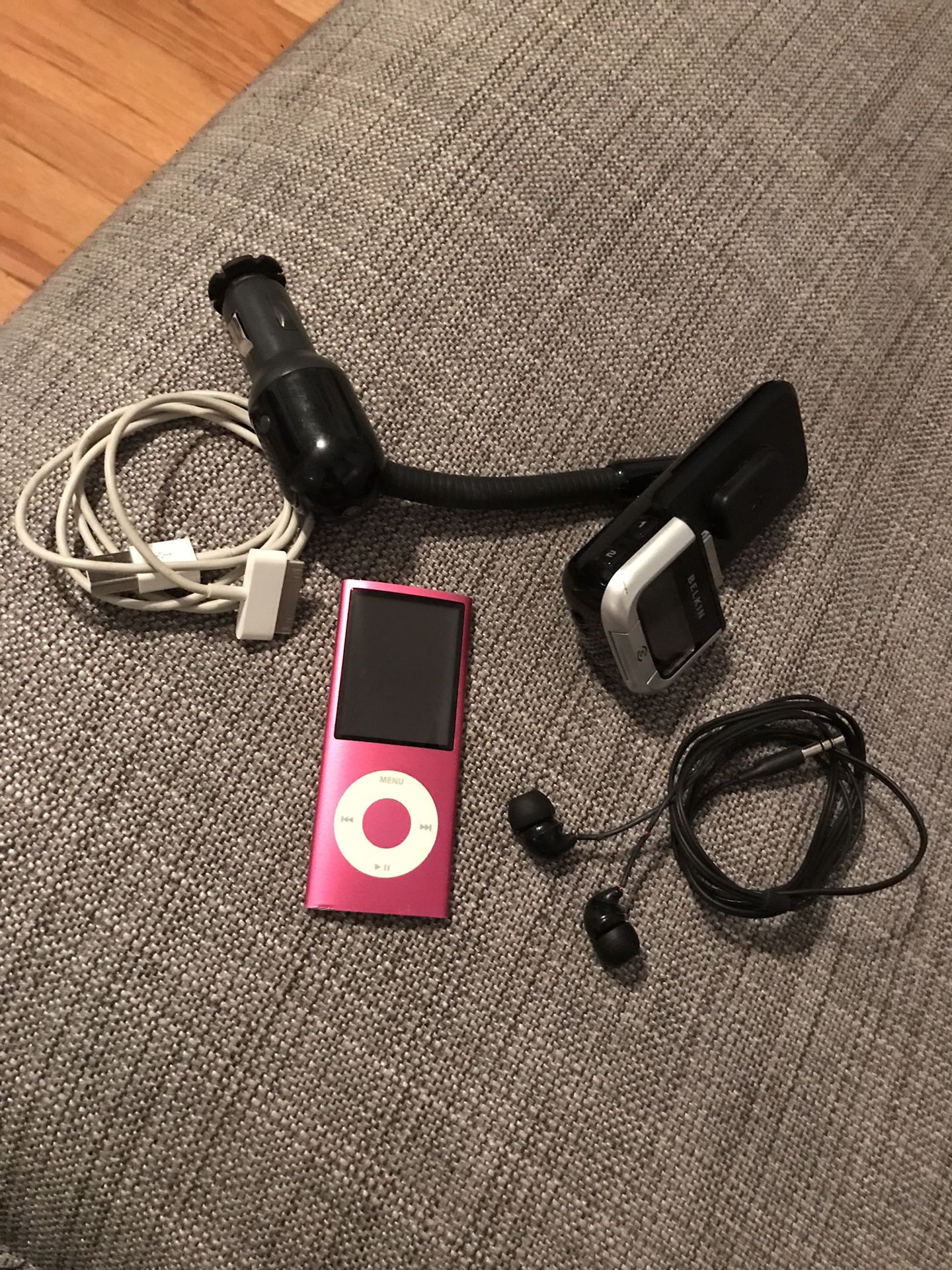 IPod Nano 16G with charger, headphones and car charger