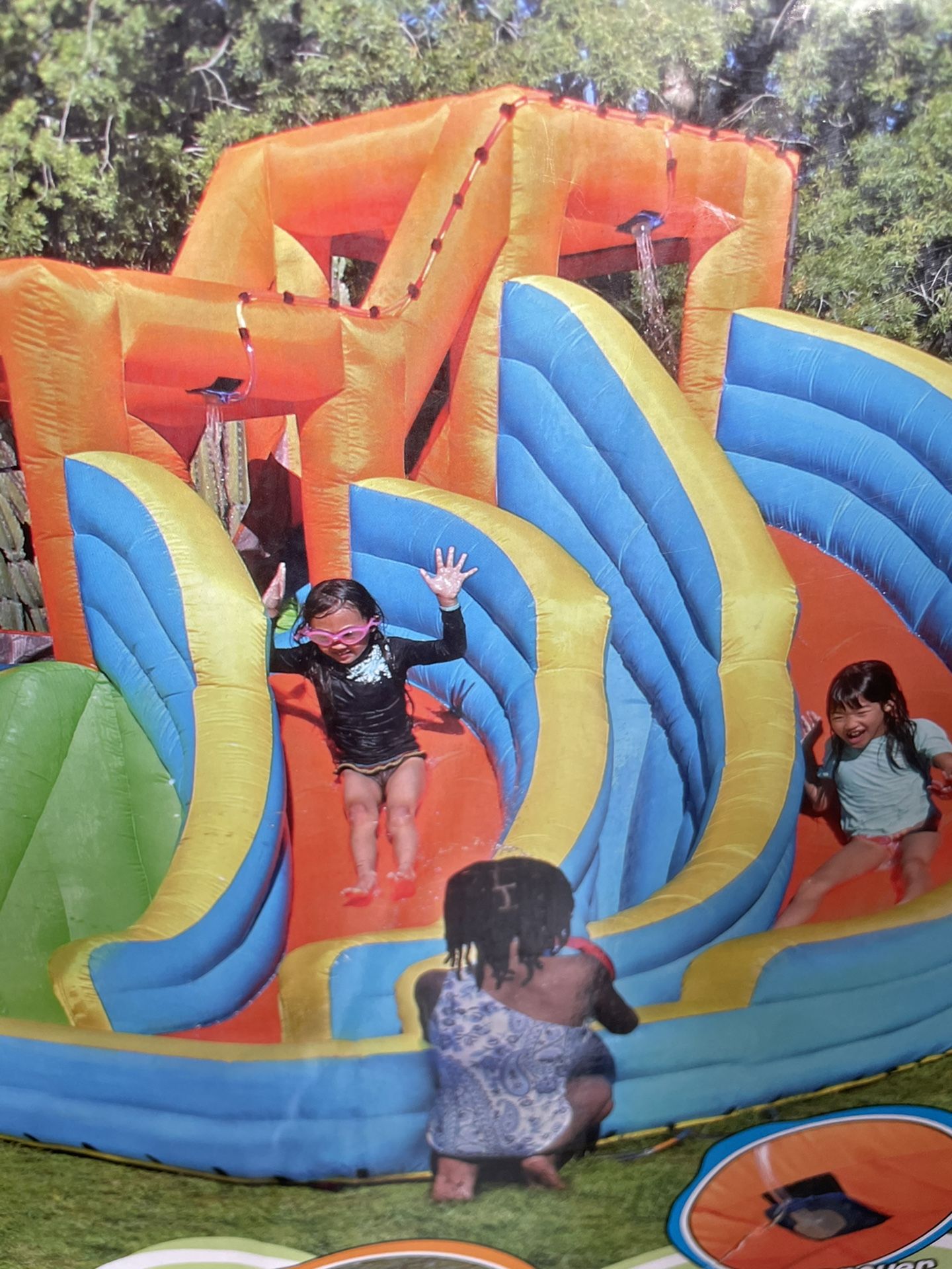 💦🔥Fresno Pu Kids can Climb the wall and two different slides for