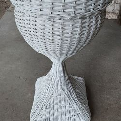 Vintage Wicker Plant Stand