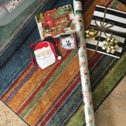 Dog Puppy 40 Sq Ft Wrapping Paper Wired Ribbon Card 