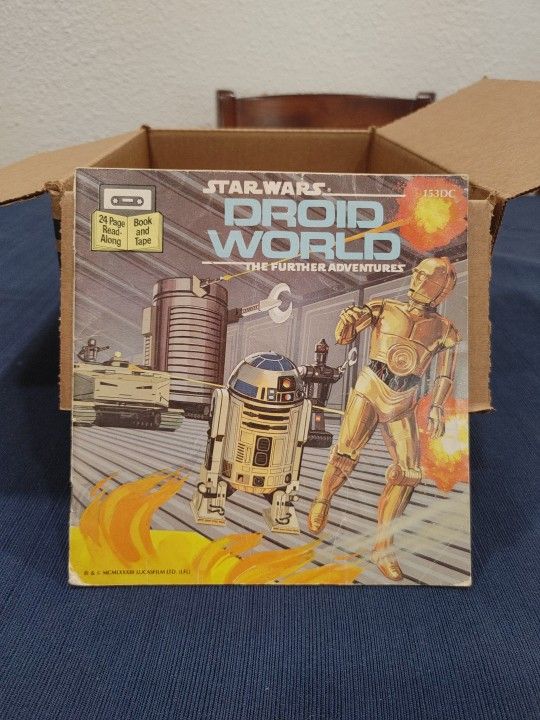 1983 DROID WORLD The Further Adventures Star Wars Paperback Book No Cassette