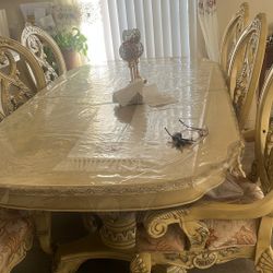 Dining table and chair