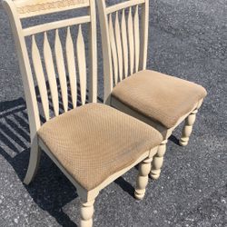 2 Strong solid wood chairs