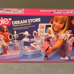 RARE 1982 Barbie Dream Store Fashion Dept Original Sealed Box!