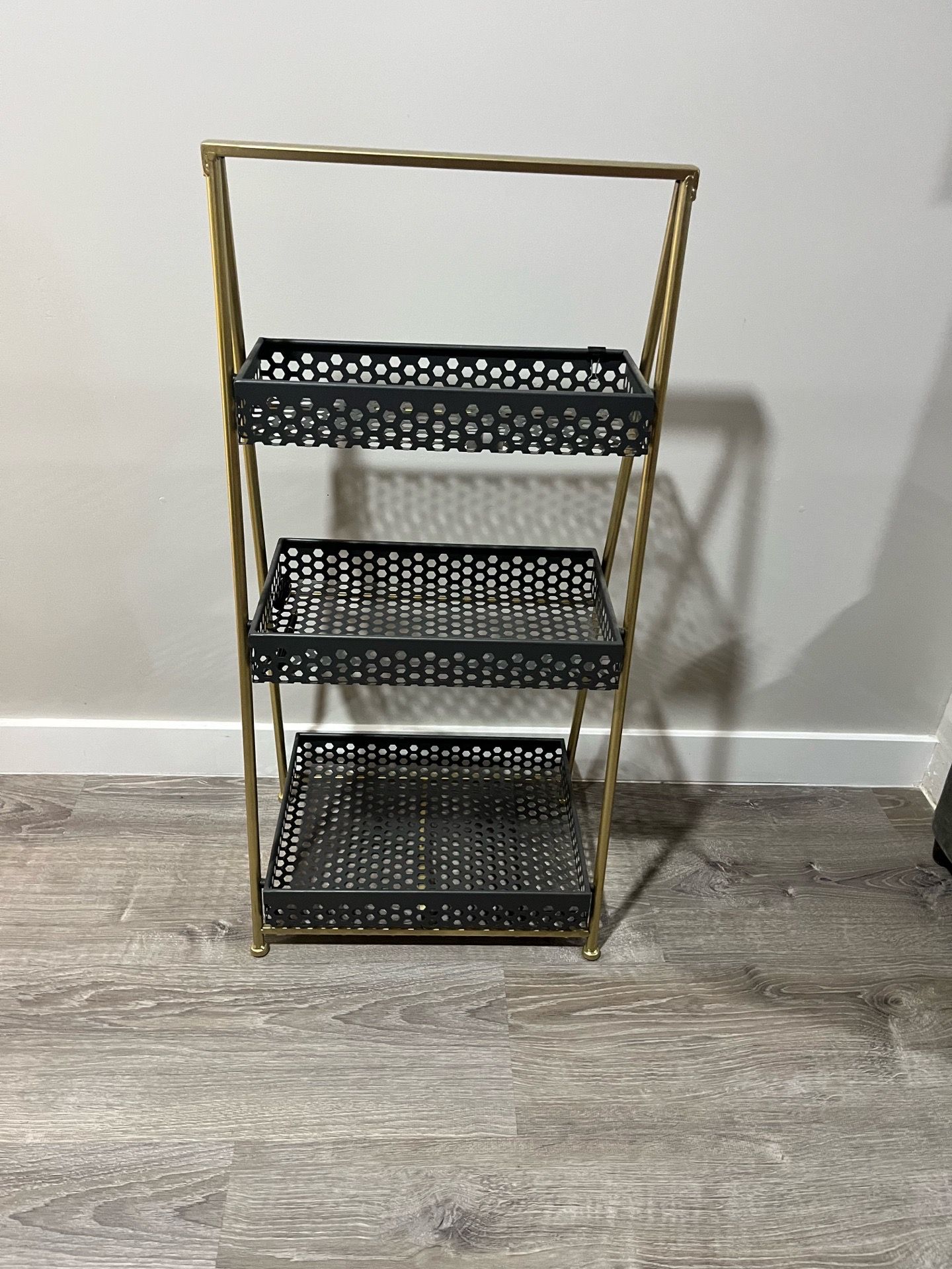 Small metal shelf