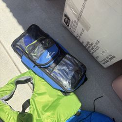  ,Workout Bench, Snorkel,desk, Suitcases,ottoman,purses, End Table