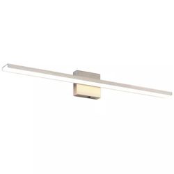 31.89 in. 1-Light Nickel LED Bathroom Vanity Light Bar with 5-CCT Adjustable Switch