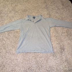 Men's Vintage light gray long sleeve Givenchy polo Size XL