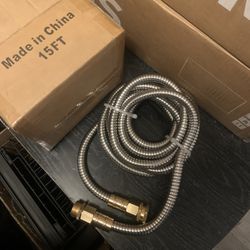 Short Metal Garden Hose 15ft