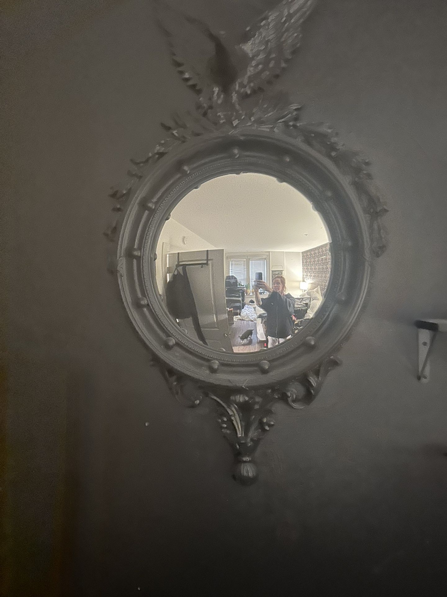 Black Convex  Decorative Mirror (large)