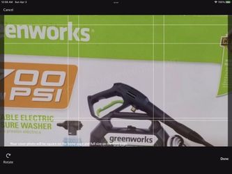 Green works Pressure washer 1700 psi