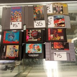 Sega, Nintendo, Super Nintendo. N64 Cartridges For Sale
