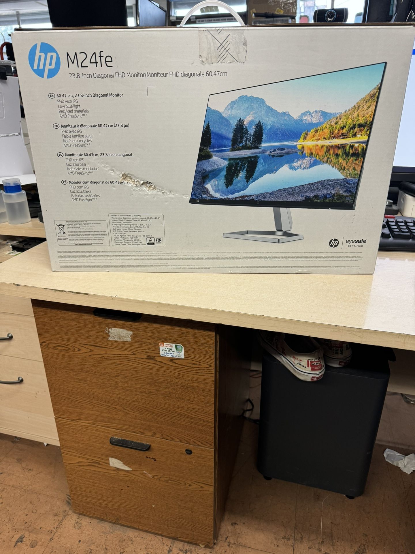 Brand New HP M24fe FHD Monitor 23.8” IPS Display FreeSync 5ms