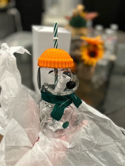 2 Starbucks x Snoopy Glass Cup