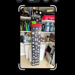 FREE! Wood Christmas Porch Sign