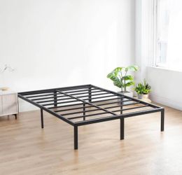 Olee Sleep King Bed Frame 18" Heavy Duty Steel Platform Noise Free, No Box Spring