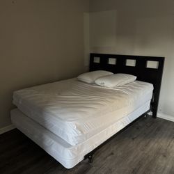 Queen Bed And Headboard - Almost New 