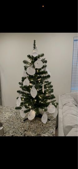 Christmas tree with lights