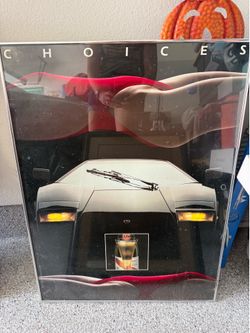 Vintage Lamborghini Lambo Model Framed Poster in Frame