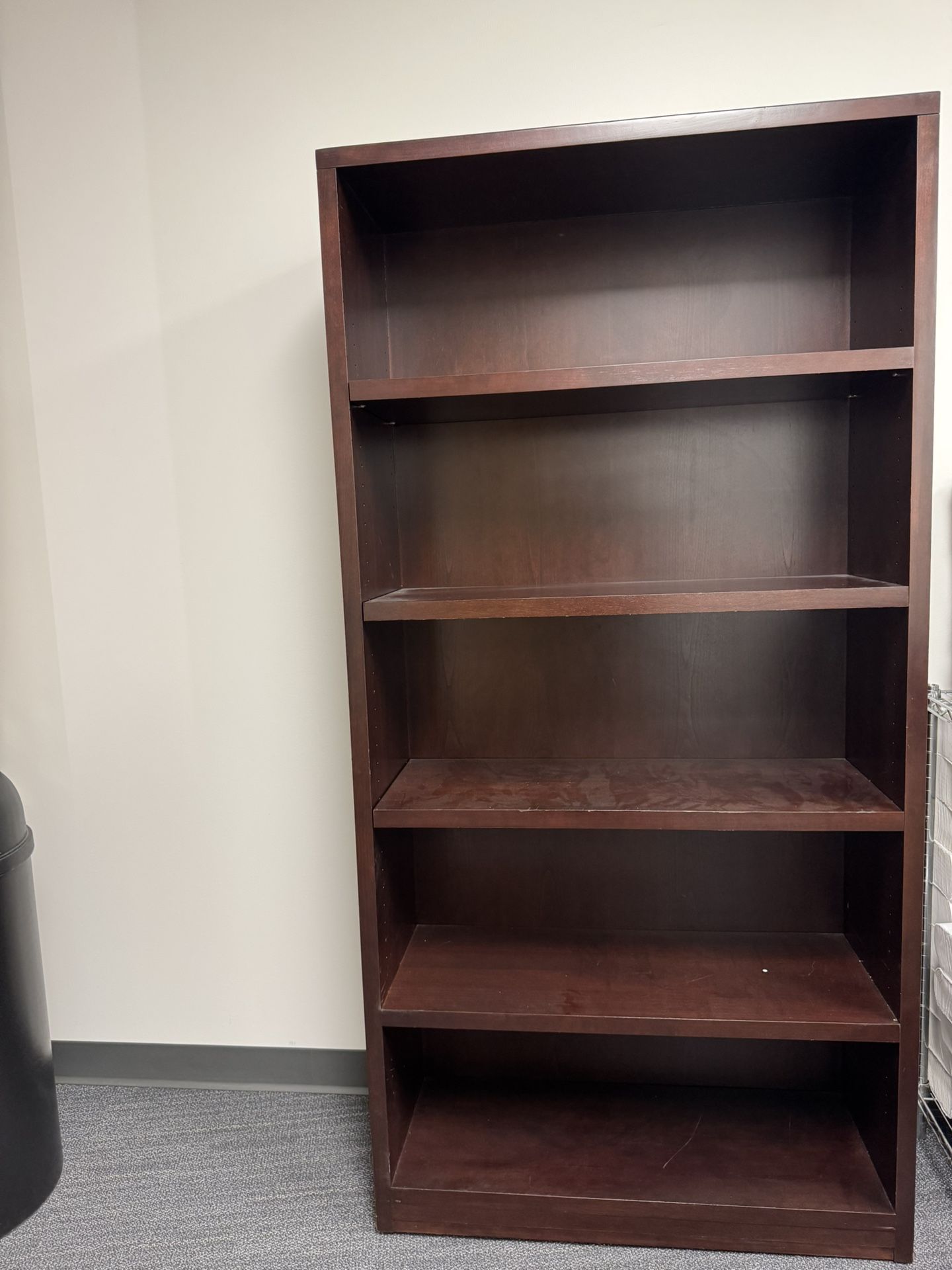Two Brown Book Shelves