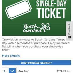 Busch Garden Tickets 