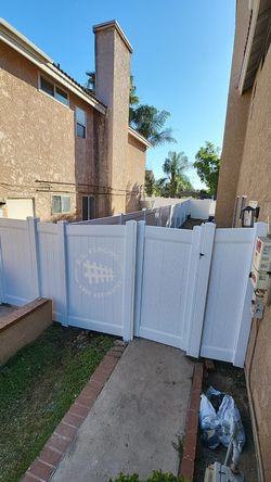 White Vinyl Fence