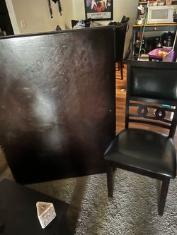 Dining table and chairs