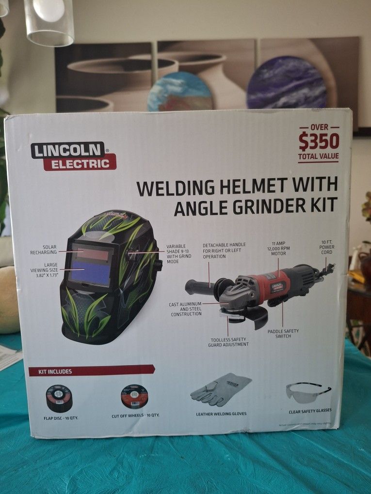 Welding Helmet With Angle Grinder Kit