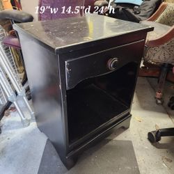 Real Wood 60 Years Old Nightstand Side Table Scratched Top