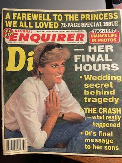 National Enquirer With Princess Diana, September 16, 1997