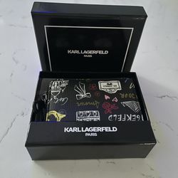 KARL LAGERFELD PRINTED ZIP WALLET