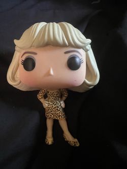 Funko Pop Blonde Female Figure Leopard Print Outfit