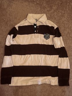 Wonder Nation Rugby Shirt No. 5 White & Deep Maroon