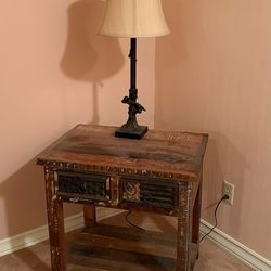 Rustic End Table