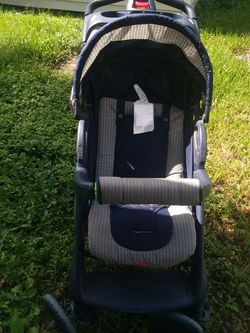 Evenflo blue stroller