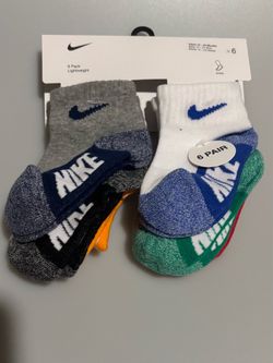 6 pack Nike socks 12-24 months