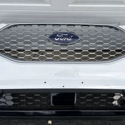 FORD EDGE WHITE FRONT BUMPER ORIGINAL 2019 2020 2021 2022 2023 2024 2025