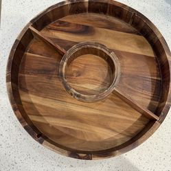 Wooden appetizer platter