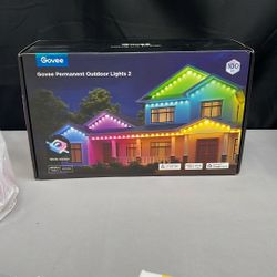 Govee Permanent Outdoor Lights Pro, 100ft with 60 RGBIC LED Lights white new
