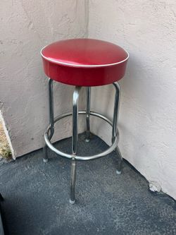 Bar red stool