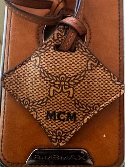 Authentic MCM AirTag holder and AirTag